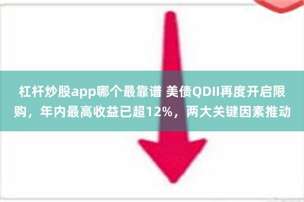 杠杆炒股app哪个最靠谱 美债QDII再度开启限购，年内最高收益已超12%，两大关键因素推动